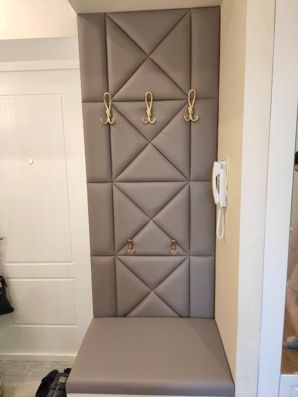 Кожаные мягкие панели для стен 5363