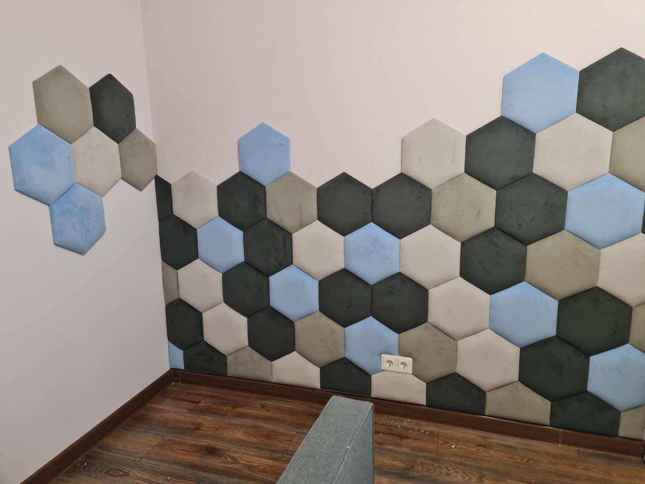 Мягкие стеновые панели нестандартных форм  5442